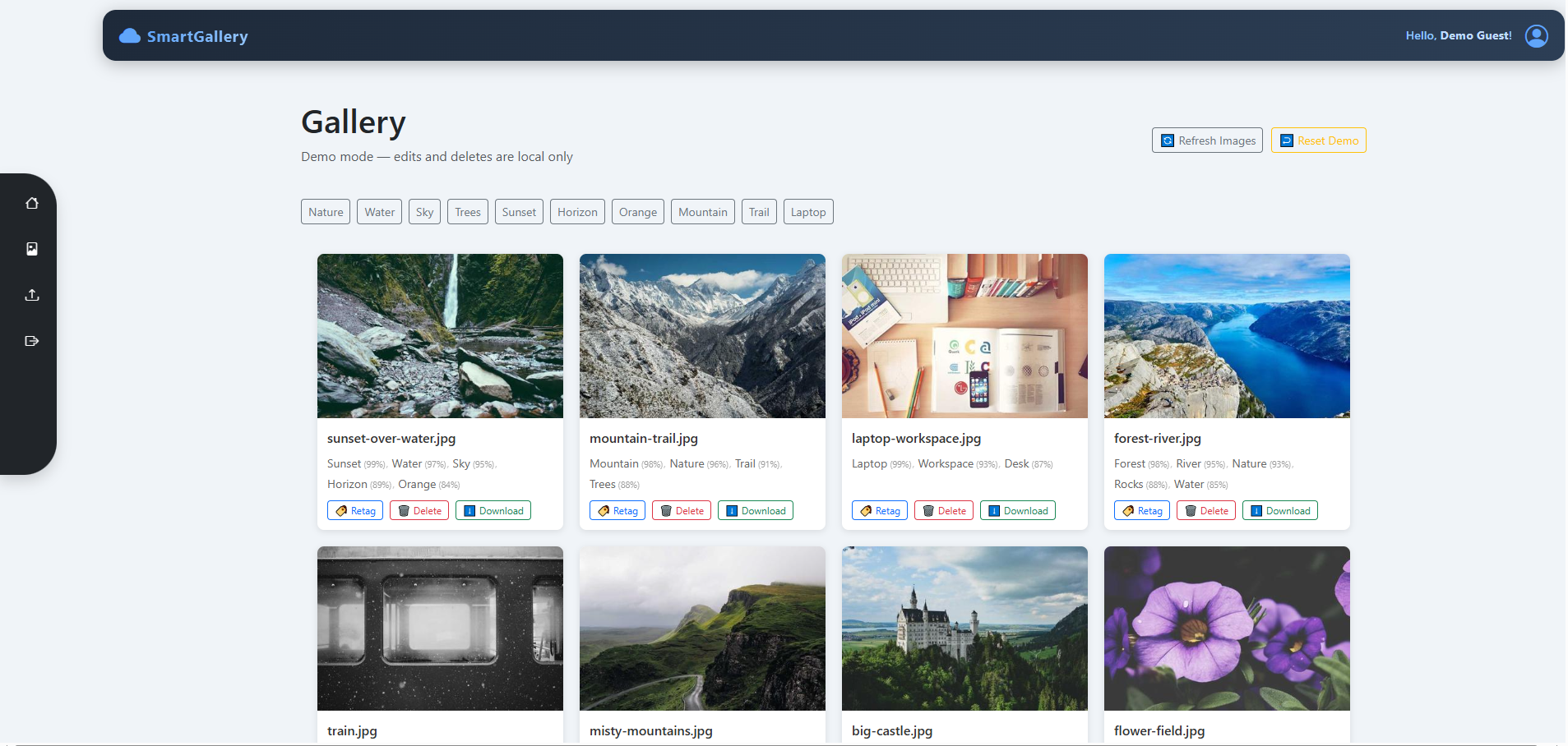 SmartGallery AWS Architecture